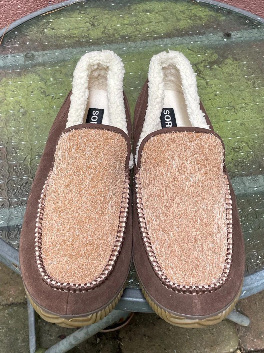 New SOREL DUDE MOC Slipper Size 9